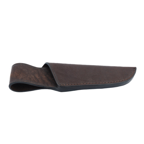 Leather sheath for WZ 4FD knife, dark colour